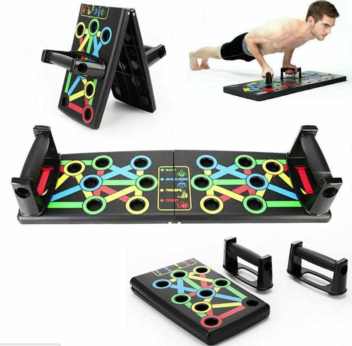 Eoneka Push Up Board 12 In 1 Fitness Pushup Stand Home Workout