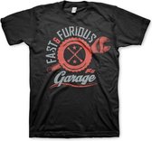 The Fast And The Furious Heren Tshirt -XL- Garage Zwart