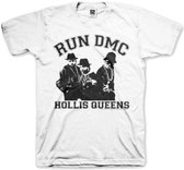 Run DMC Heren Tshirt -M- Hollis Queen Pose Wit