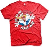 Woody Woodpecker Heren Tshirt -XL- HAHAHA Rood