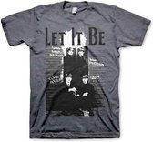 The Beatles Heren Tshirt -S- Let It Be Grijs