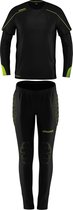 Uhlsport Stream 22 Keeperstenue Kinderen - Zwart / Fluogeel | Maat: 164