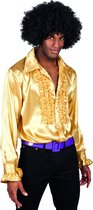 "Goudkleurig disco overhemd voor mannen  - Verkleedkleding - Medium"