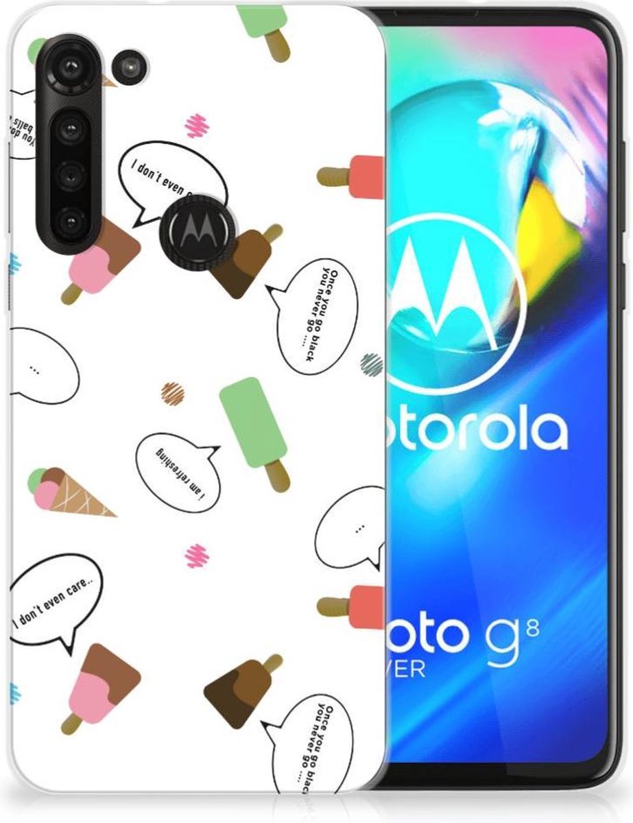 Motorola Moto G8 Power Siliconen Case IJsjes