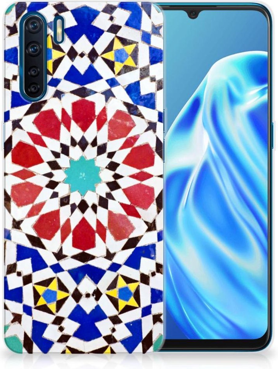 OPPO A91 TPU Siliconen Hoesje Mozaïek