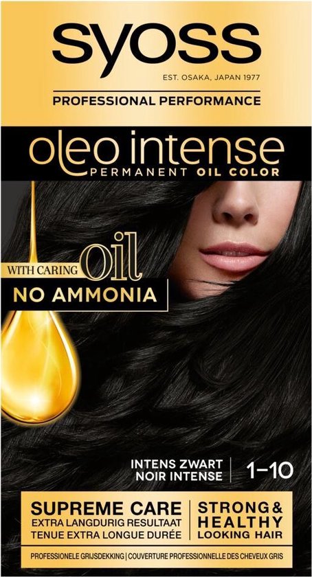 SYOSS Oleo Intense 1-10 Intens zwart Haarverf - 1 stuk