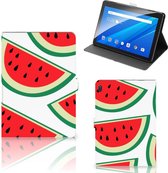 Print Case Lenovo Tab E10 Tablet Hoes met Magneetsluiting Watermelons
