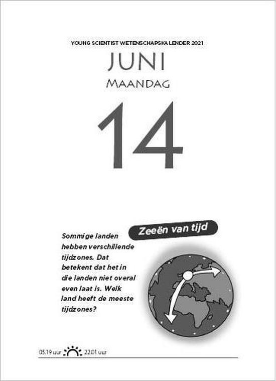 Scheurkalender - 2021 - Young scientist - Wetenschap - 13x18cm - Kalenderwinkel.nl
