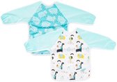 Knoeischort set - Dieren blauw