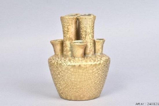 Tulpen Vaas "Tuba", Daan Kromhout, goud, 13 x 13 x 17 cm (klein)