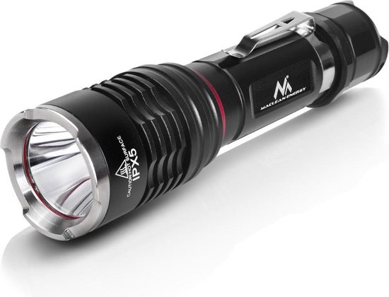 LED zaklamp - 900 lumen - USB oplaadbaar met fietshouder - MCE220 | bol.com
