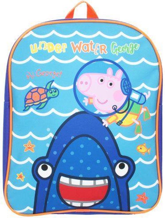 Peppa Pig GEORGE onder Water Rugzak Rugtas School Tas Blauw 2-5 Jaar