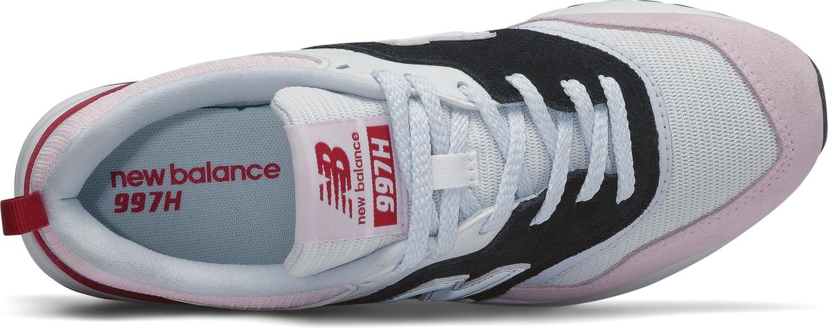 New Balance 997 Dames Sneakers - White/Pink/Grey/Black - Maat 39 | bol.com
