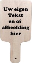 Stijlvolle houten borrelplank  - Gepersonaliseerd met uw eigen tekst en of afbeelding - Serveerplank - Kaasplank