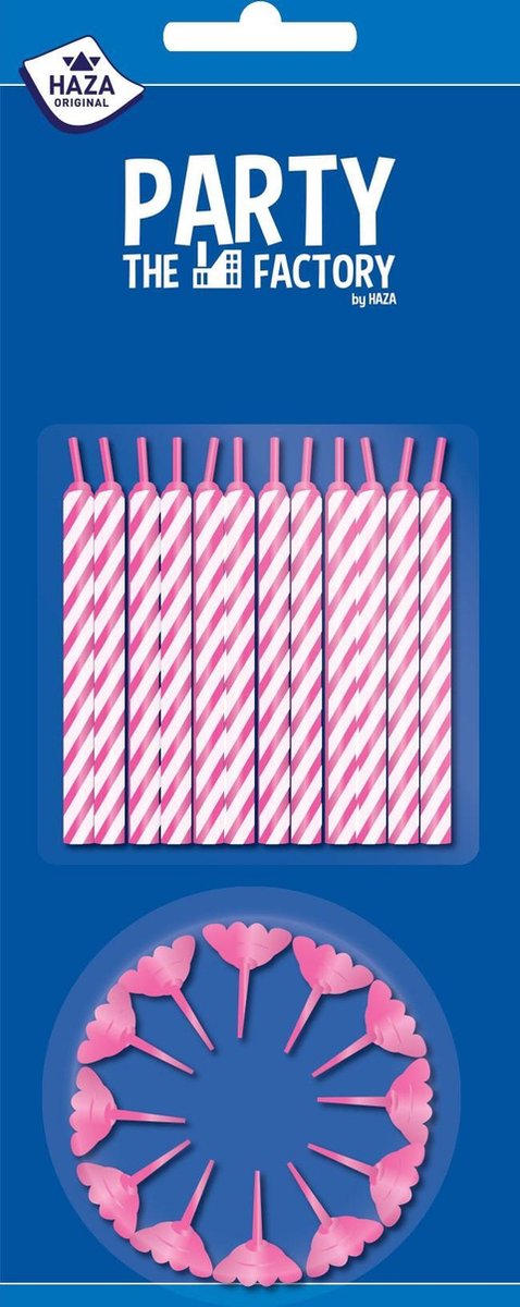 Taartkaarsjes Roze