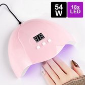 Maoo 54W LED Nageldroger voor Gelnagels - Geschikt voor elke Nagel Gellak - 18 LEDs