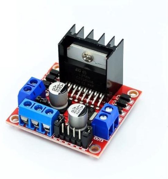 L298N Dubbele H-Brug Motor Driver voor DC- of Stappenmotor - voor Arduino en Raspberry Pi