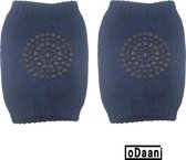Set van 4 baby kniebeschermers - Donker Blauw - Baby kniepads - Unisex - One size - oDaani