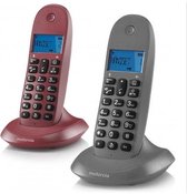 Identification de l'appelant du téléphone DECT Motorola C1002 Téléphone Grijs
