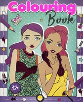 Kleurboek mode Girls Modellen Colouring Book