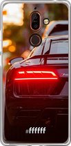 Nokia 7 Plus Hoesje Transparant TPU Case - Audi R8 Back #ffffff