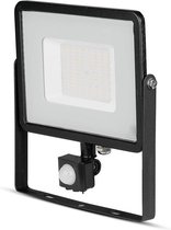 V-Tac 50W LED Bouwlamp met PIR sensor