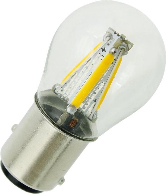 rechtdoor reputatie Vertrappen LED BAY15S - P21W - 1156 WIT - Achteruitrijlicht - Lamp - Verlichting - 12  Volt - Per Stuk | bol.com