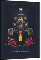 Max Verstappen (Red Bull Racing F1 2020) - Foto op Canvas - 30 x 40 cm