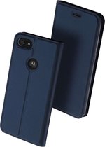 DUX DUCIS - Motorola Moto E6 Play Wallet Case Slimline - Blauw