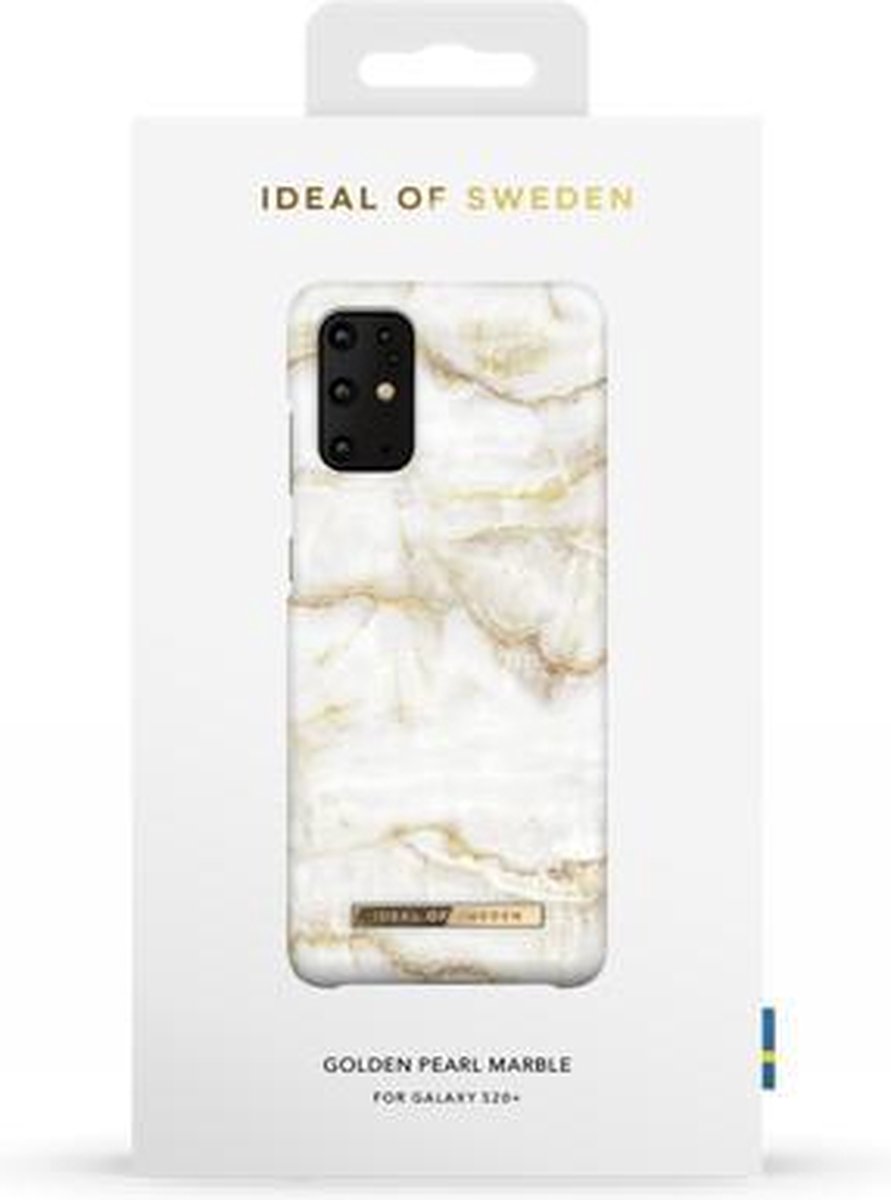 ideal of sweden fashion case geschikt voor samsung galaxy s20+ golden pearl marble