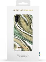 iDeal of Sweden Fashion Case voor iPhone XS Max Cosmic Green Swirl