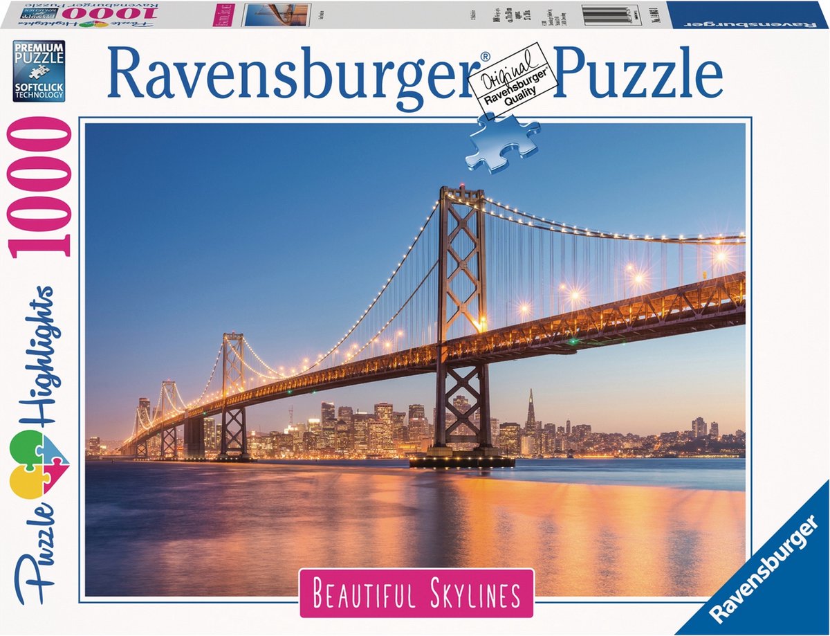 Ravensburger puzzel San Fransisco - legpuzzel - 1000 stukjes