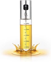 Olijfolie sprayer - RVS/Glas - Transparant
