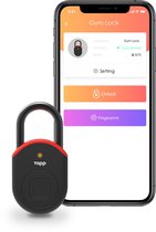 Tapplock Lite. Red. Premium en meest geavanceerde slimme hangslot met vingerscan en bluetooth technologie. Duurzaam, licht, veilig en beschikt over de geavanceerde en unieke Tapplock vingersc