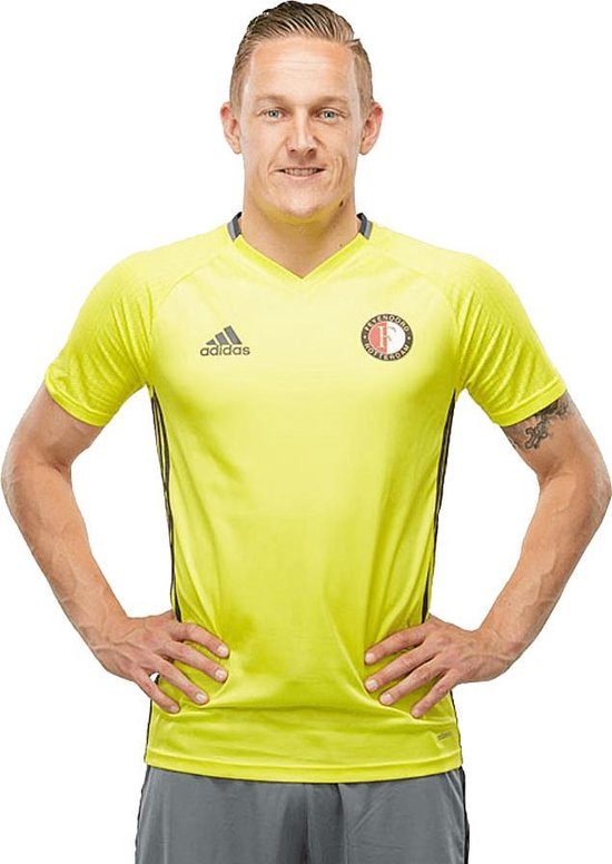 karton Literaire kunsten kapperszaak Adidas Feyenoord Shirt 2020-2021 Unisex - Geel - Maat 164 | bol.com