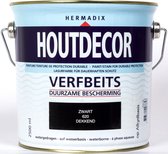 Hermadix Houtdecor Verfbeits Dekkend - 2,5 liter - 620 Zwart