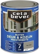 CetaBever Buiten Deur & Kozijn Meester Beits - Zijdeglans - RAL 7030 - 750 ml