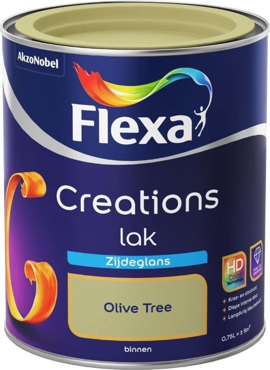 Boek val Kapel Flexa Creations - Lak Zijdeglans - Olive Tree - 750 ml | bol.com