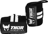 Thor Athletics - Wrist Wraps Zwart-Wit - 1m - Krachttraining Accessoires - Polsbrace - Powerlifting - Bodybuilding - Bankdrukken