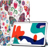 Tri-Fold Book Case - Huawei MatePad 10.4 Hoesje - Vlinders