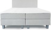 Boxspring Vittoria - ComfortKing - 160 x 200 - Licht Grijs - Inclusief hoofdbord en Koudschuimmatras