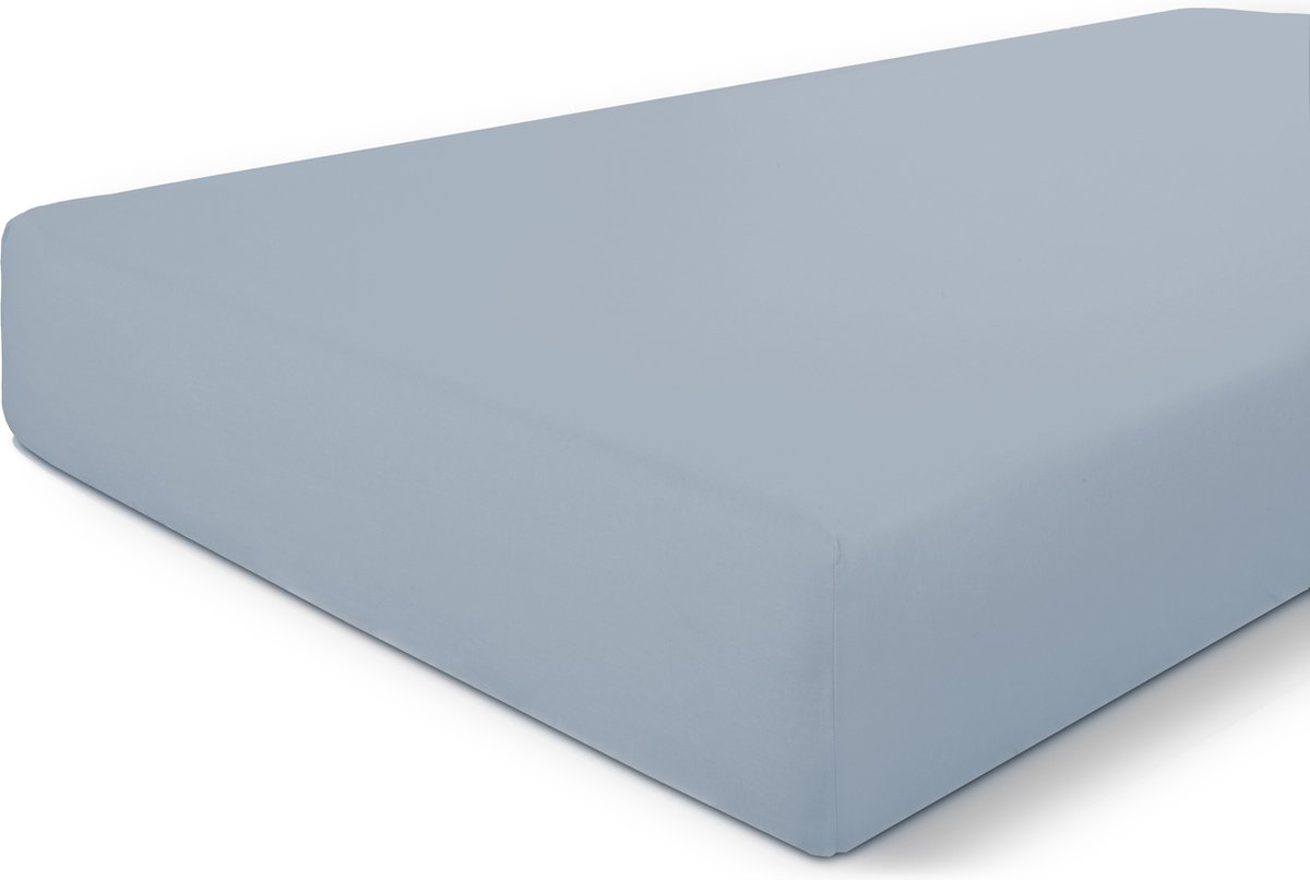 Byrklund Hoeslaken Bed Basics Cotton - 90x220 - 100% Katoen - Blauw