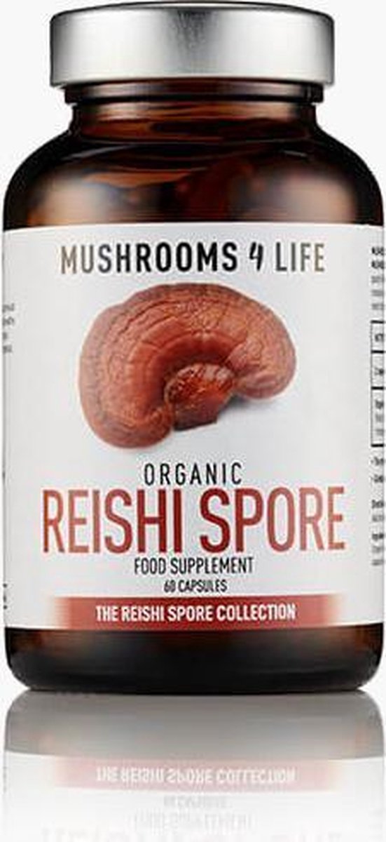 Goedkoopste Mushrooms4Life - Biologische paddenstoel Reishi Spore Capsules (60 stuks