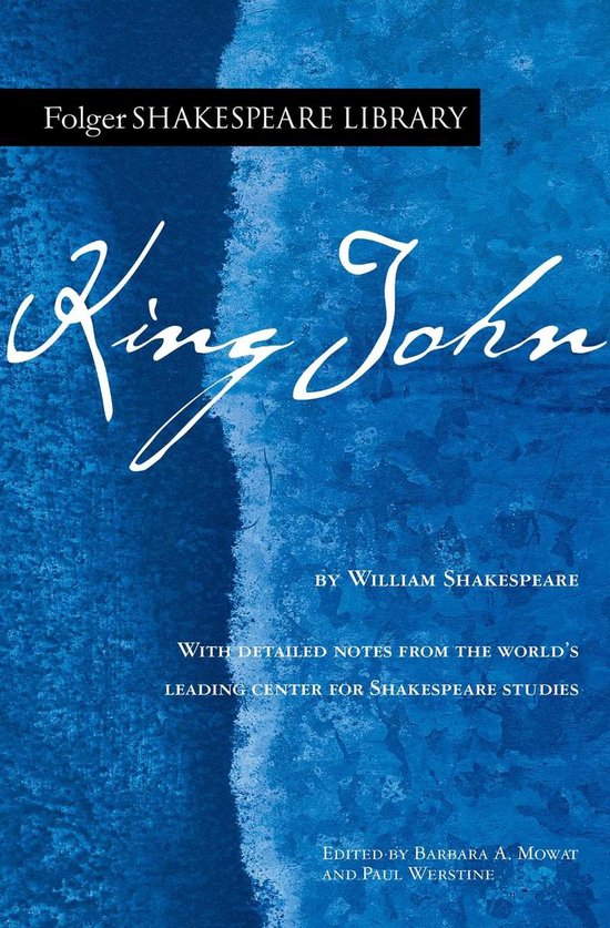 Folger Shakespeare Library - King John - cover