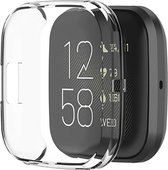 Shop4 - Fitbit Versa Lite Case - Siliconen Transparant