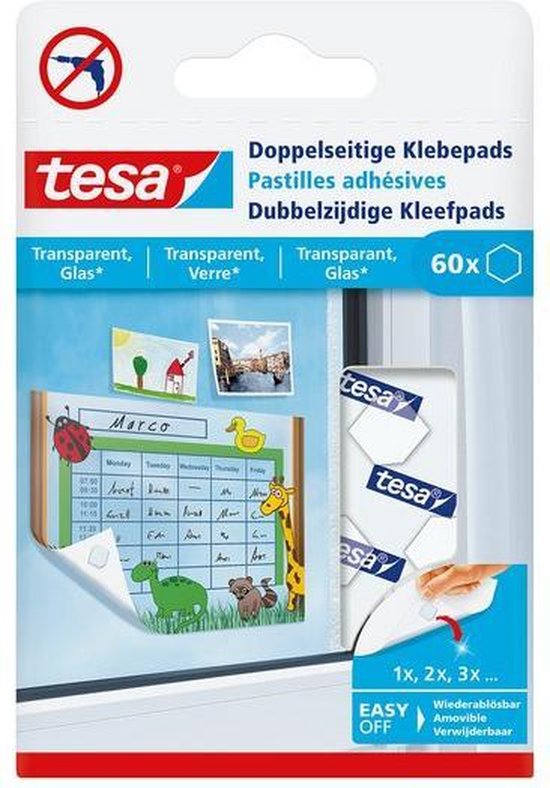 Acual Dubbelzijdige Tape 40 Stuks, Dubbelzijdige Kleefpads EVA Schuim, Extra Sterk Dubbelzijdig Plakband Zelfklevende Pads, Zelfklevende Pads Wit voor