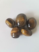 Tijgeroog - Edelsteen - knuffelstenen - Trommelstenen - 100 gram - 4 tot 5 steentjes
