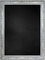 Zwart Krijtbord met Polystyrene Lijst - Zwart / Grijs - 61 x 61 cm - Lijstbreedte: 55 mm - Diep