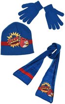Angry Birds winterset - Handschoenen, sjaal en muts - Donkerblauw - Muts: 54 cm