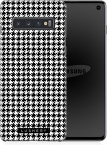 Lushery Hard Case voor Samsung Galaxy S10 - Pied de Poule Party